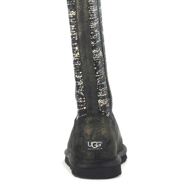 UGG Camaya Knit Suede Grey Boot EUC ❤️ - Picture 15 of 16